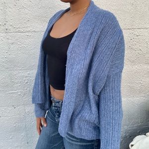 Lou & Grey blue heather knit sweater